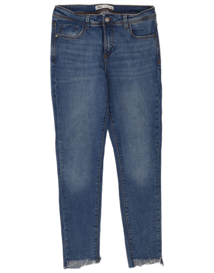 Zara Jean skinny pour femme EU 40 Medium W30 L28 Bleu