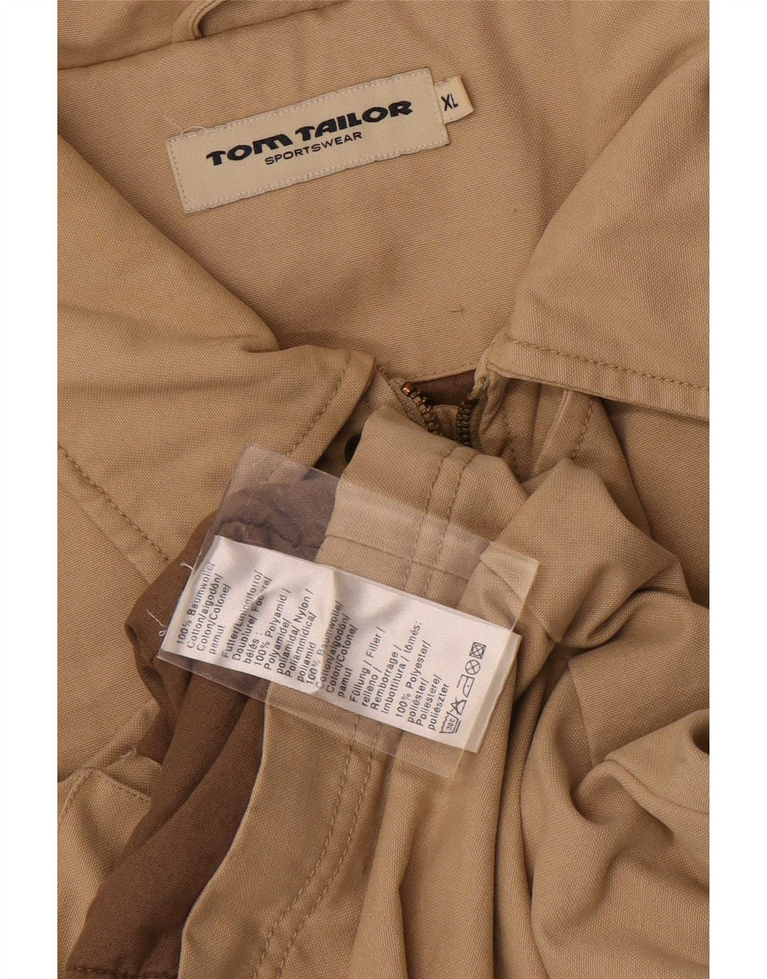Tom Tailor Veste utilitaire pour homme UK 42 XL Coton beige