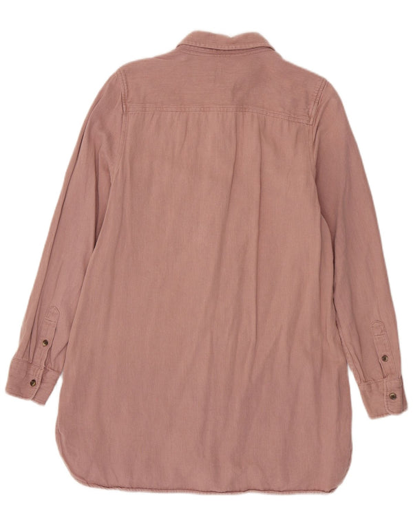 Fat Face Chemise à manches longues pour femme UK 10 Petit lin rose
