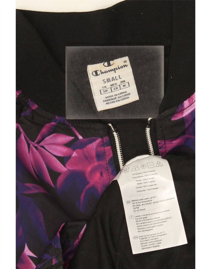 Champion Veste de survêtement pour femme UK 10 Petit Violet Floral Polyester