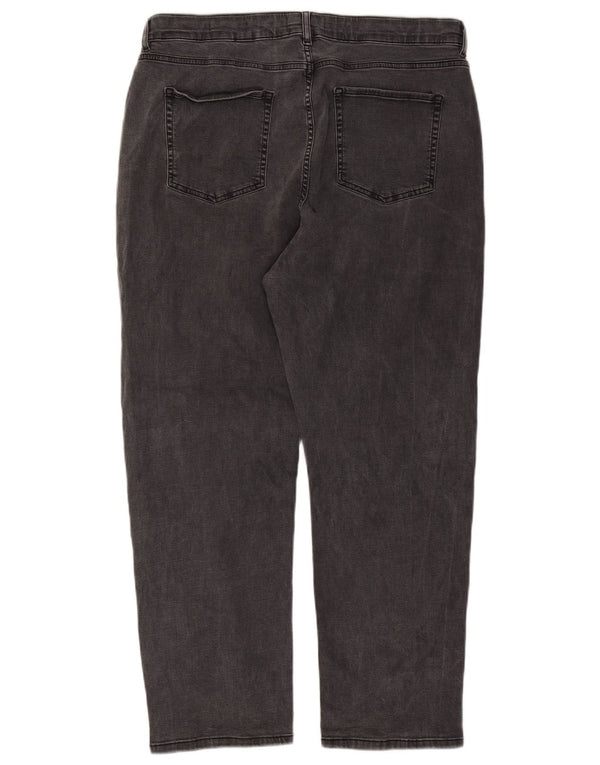 Marks & Spencer Jean droit Per Una pour femme UK 20 2XL W40 L28 Noir