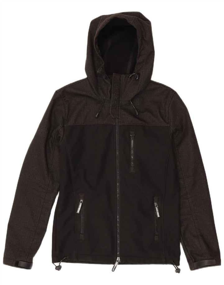 Superdry Veste de pluie The Windtrekker pour homme UK 36 Small Noir Colourblock