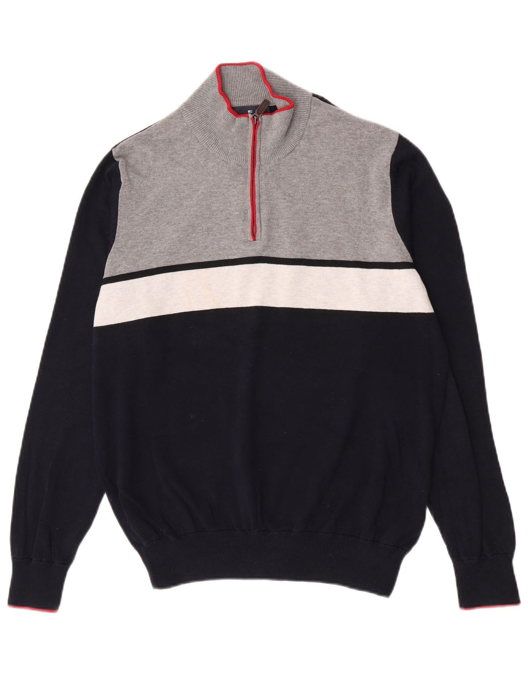 Marks & Spencer Pull Bleu Harbor Zip Neck Homme Bleu Marine Moyen