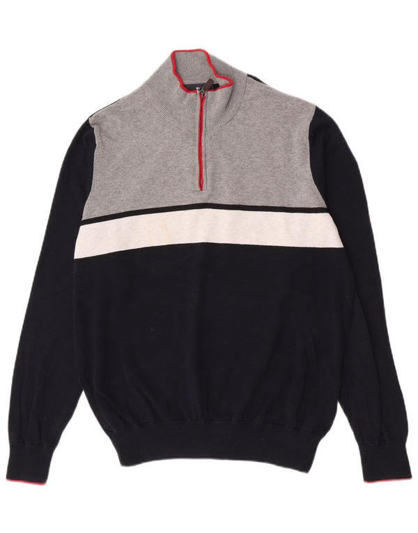 Marks & Spencer Pull Bleu Harbor Zip Neck Homme Bleu Marine Moyen