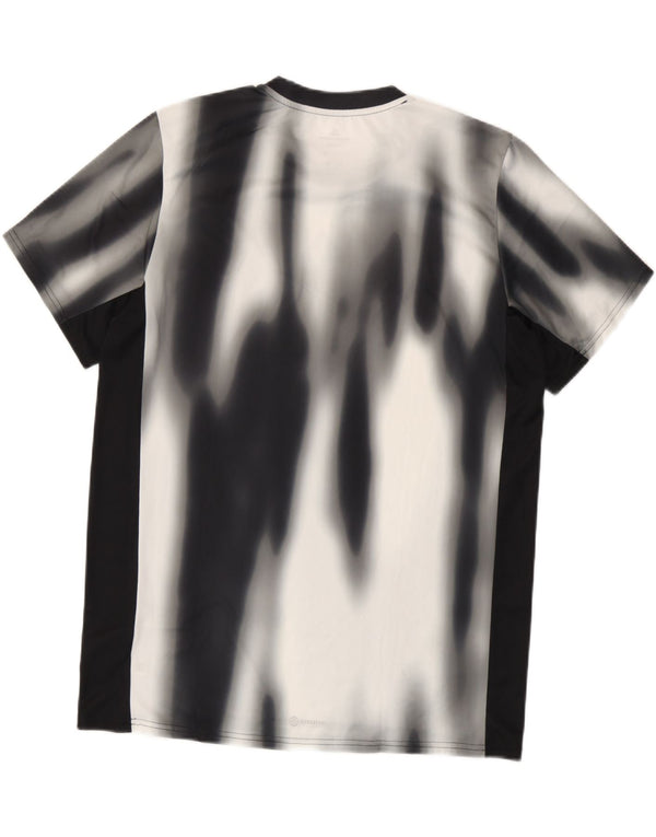 Adidas T-Shirt Homme Haut Large Noir Tie Dye Polyester