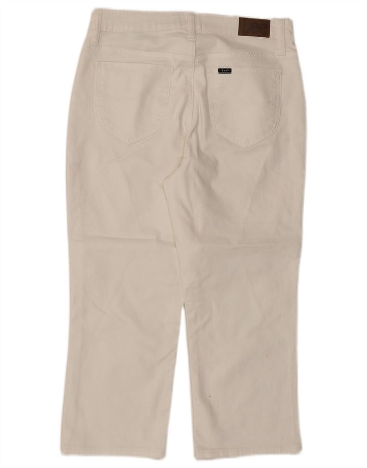 Lee Jeans Capri Femme US 8 Medium W30 L21 Coton Blanc