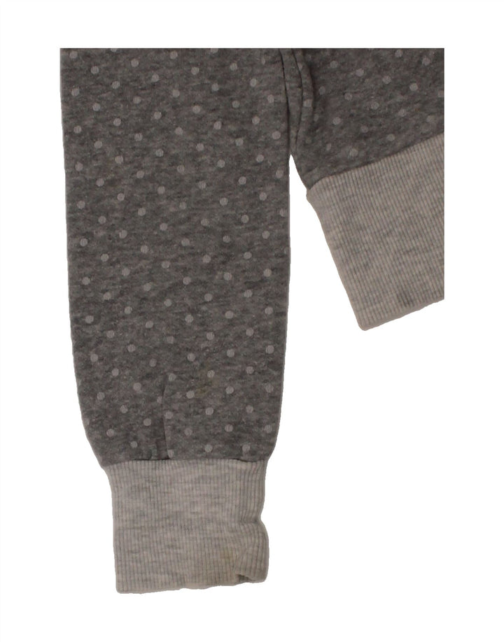 CHAMPION Girls Tracksuit Top Jacket 7-8 Year Small  Grey Spotted Vintage Champion and Second-Hand Champion from Messina Hembry 