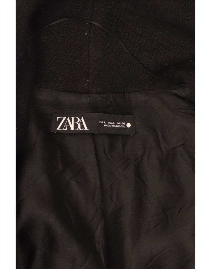 Zara Manteau Femme UK 14 Moyen Noir