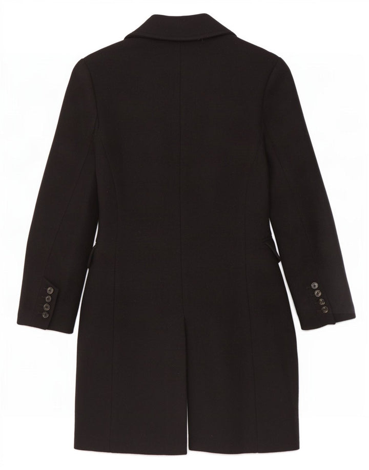 Zara Femme Pardessus UK 6 XS Noir Viscose