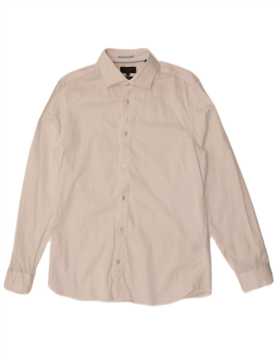 Ted Baker Chemise Slim Fit pour Homme Taille 4 Grand Coton Blanc