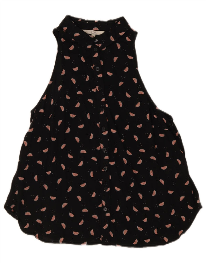 CLOCK HOUSE Chemisier à motif abstrait pour femme EU 38 Noir moyen