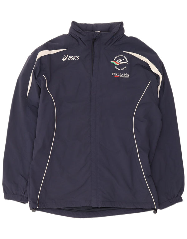 Asics Hommes Kayak Canoe Italia Survêtement Top Veste XL Bleu Marine Sports