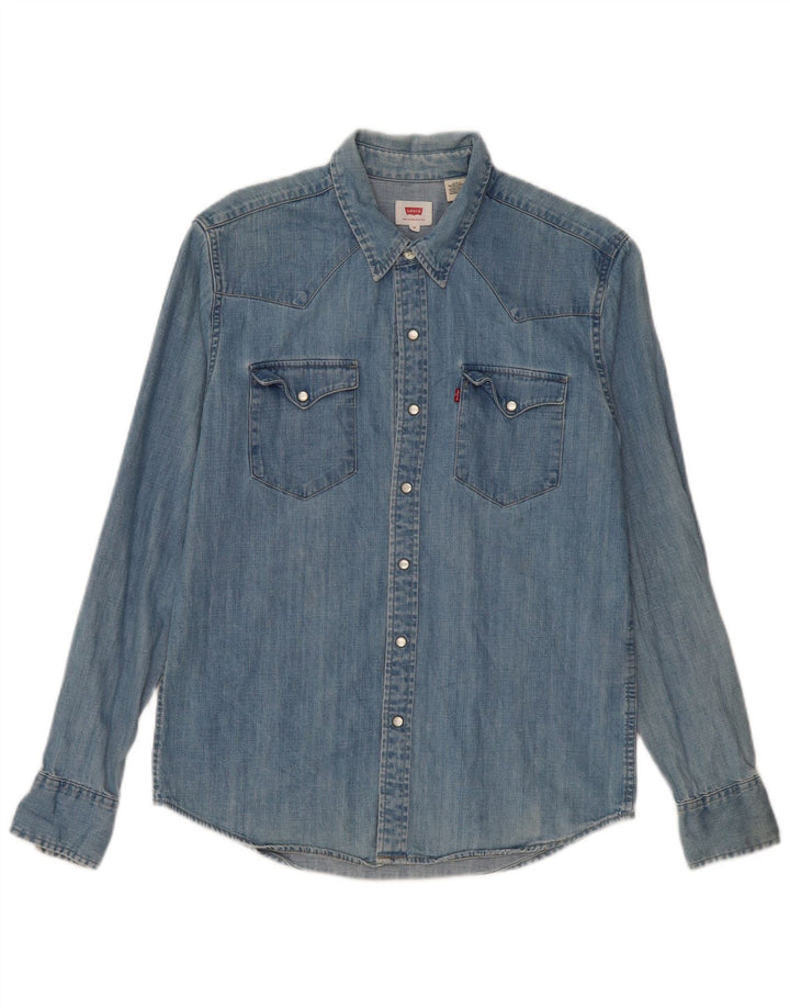 LEVI'S Chemise en Jean Homme Bleu Moyen Coton
