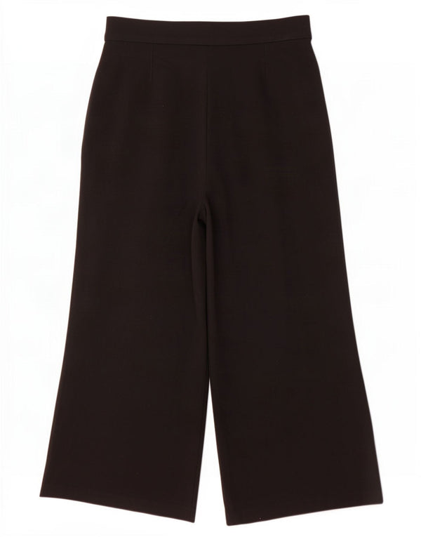Marks & Spencer Pantalon décontracté à jambe large pour femme UK 14 Large W32 L26 Noir