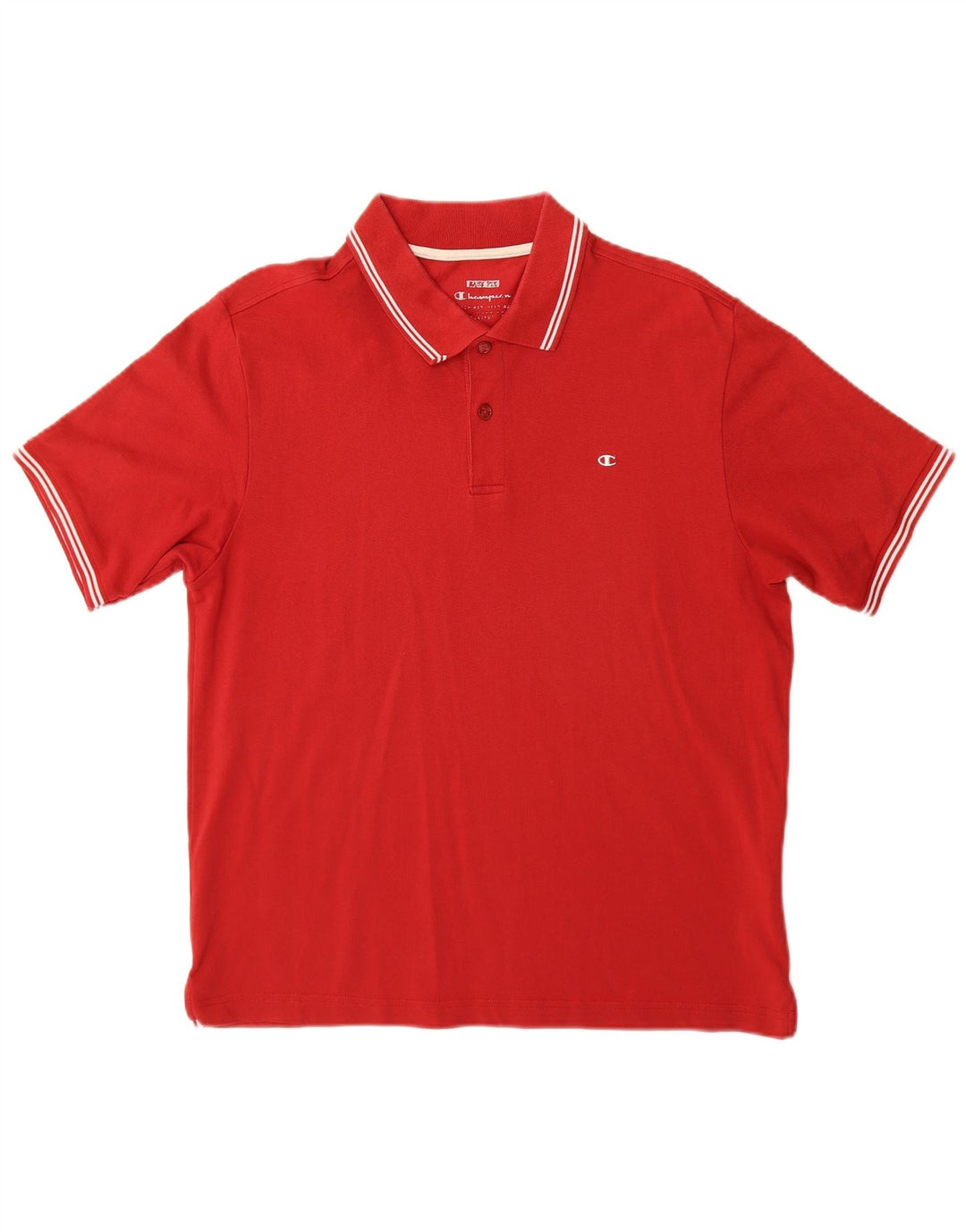 Champion Polo Easy Fit Homme Rouge Moyen Coton
