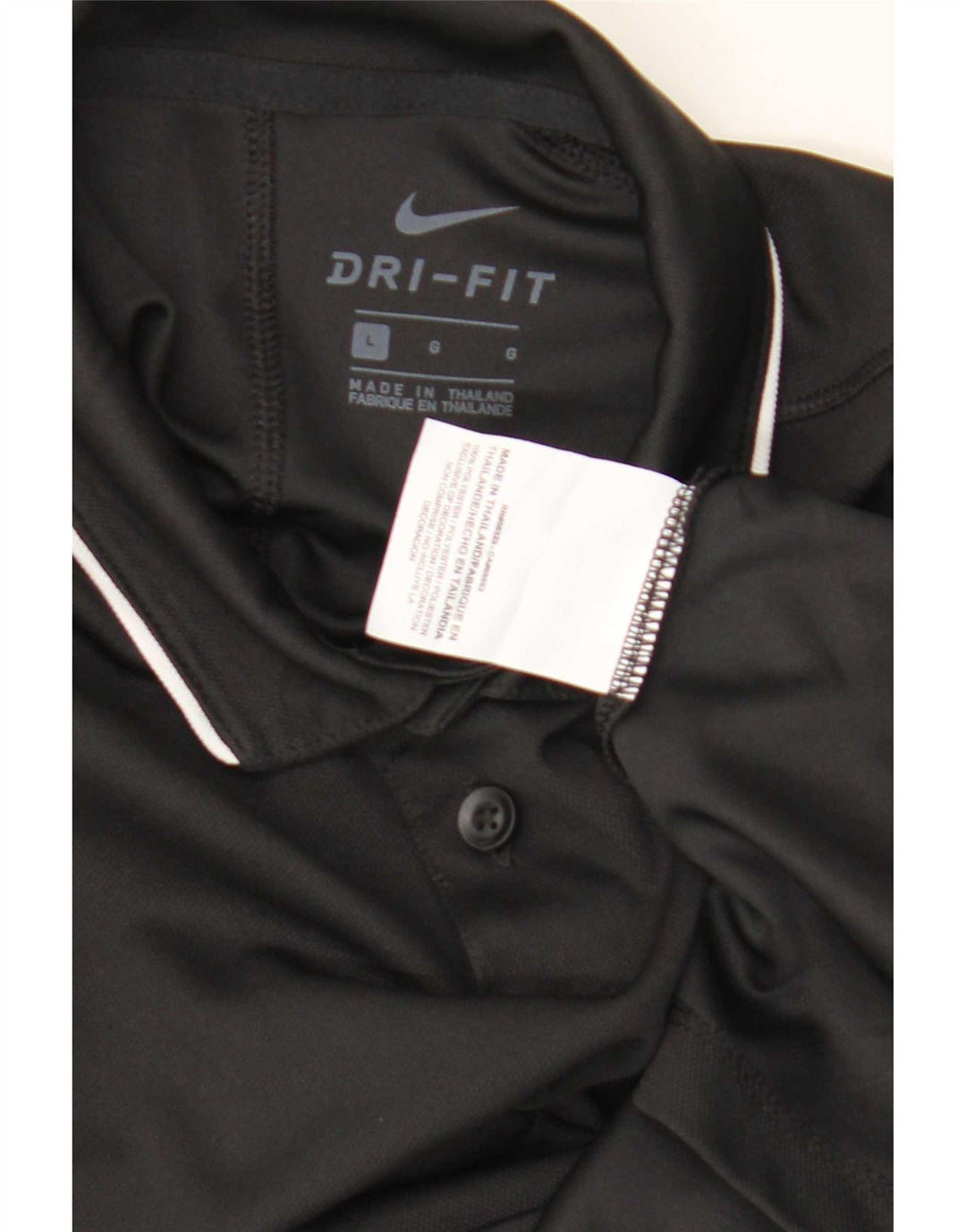 Polo Nike Garçon Dri Fit 12-13 ans Grand Noir Polyester