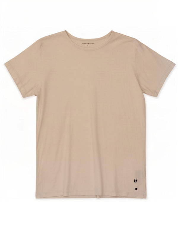 Tommy Hilfiger T-Shirt Femme Top UK 14 Large Blanc Coton