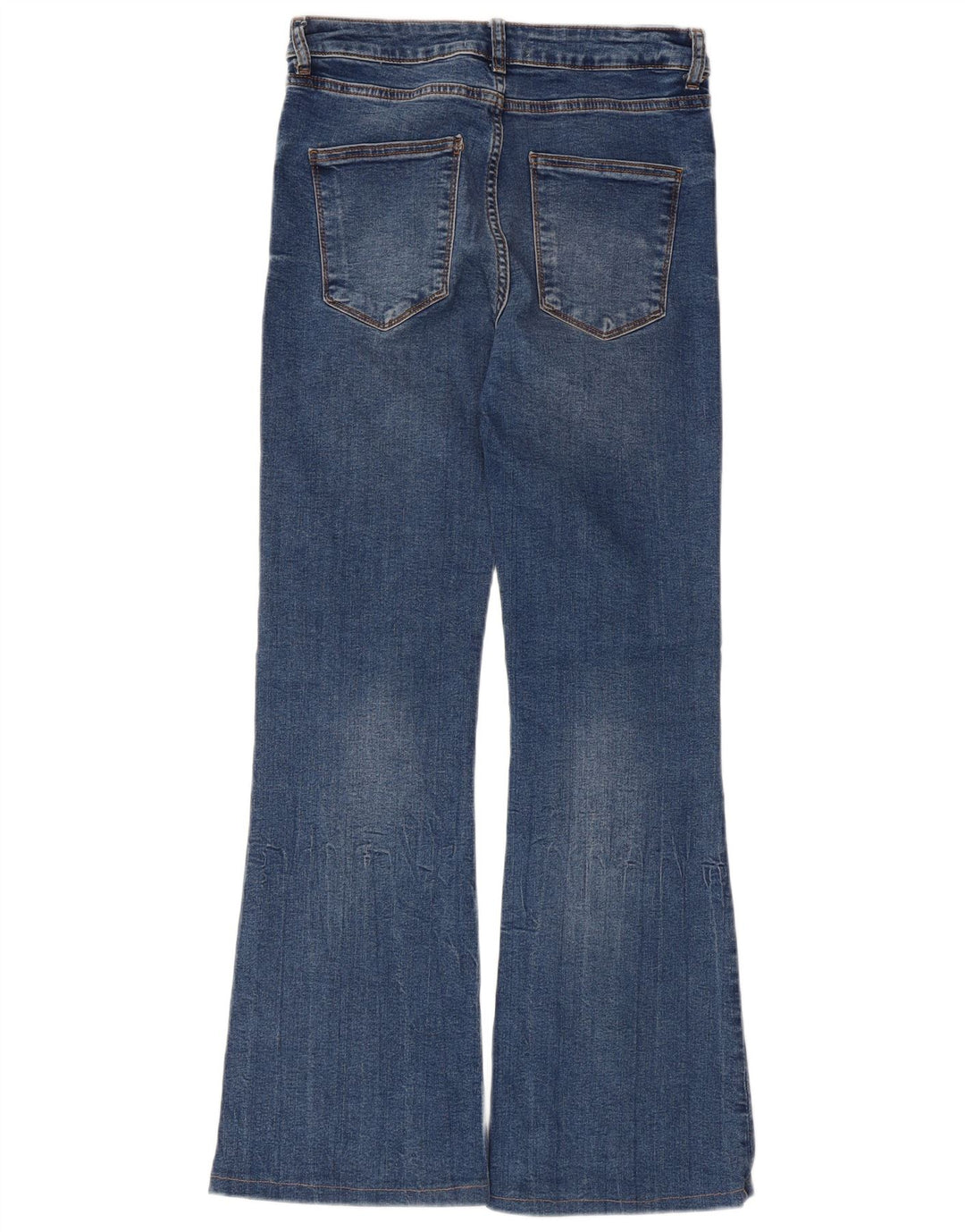 Zara Jean évasé pour femme EU 40 Medium W30 L30 Bleu