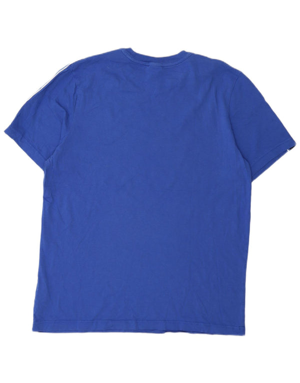 Nike T-shirt graphique pour homme en coton color block Bleu Taille L