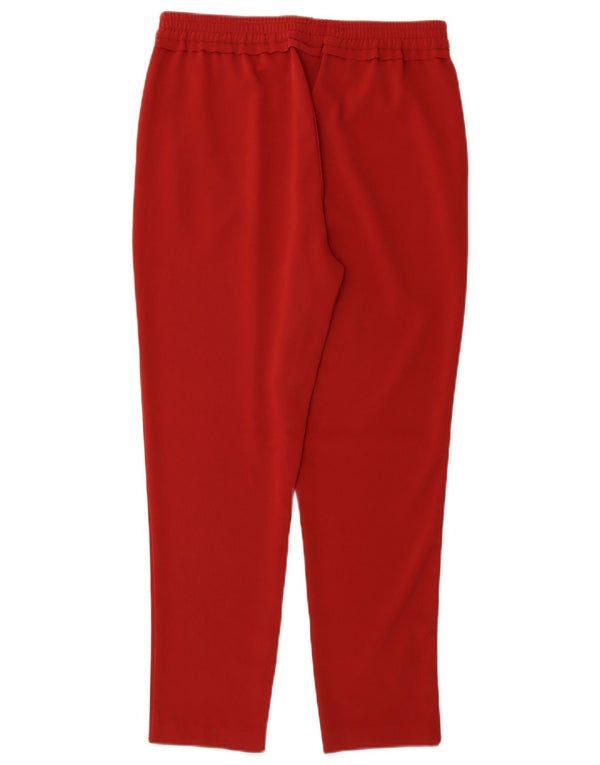 Sisley Pantalon De Survêtement UK 14 Rouge Moyen Femme