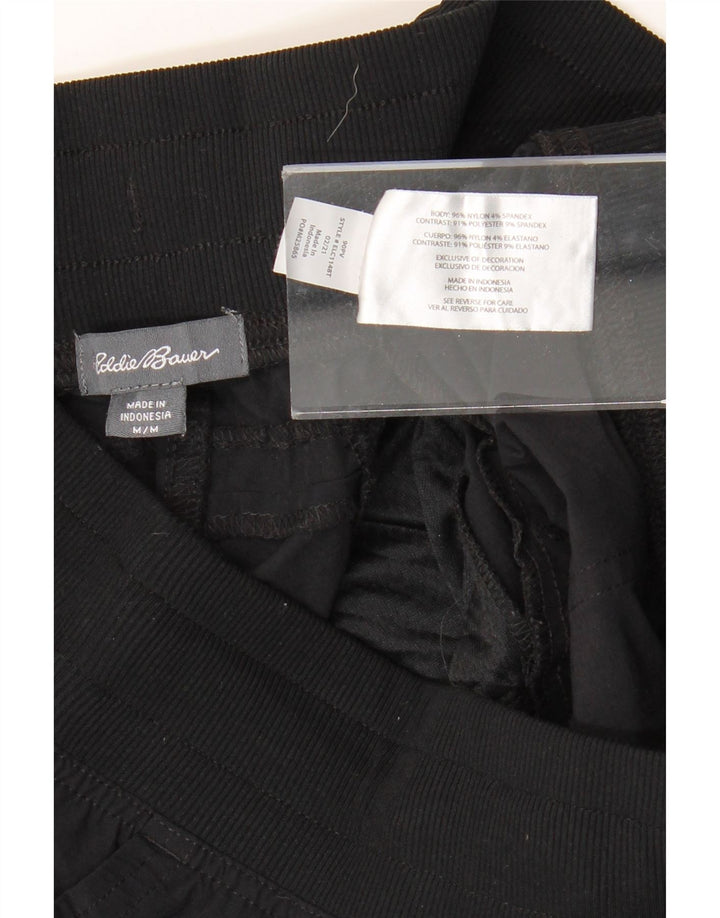 EDDIE BAUER Pantalon Capri Cargo Droit Femme Moyen W30 L22 Noir