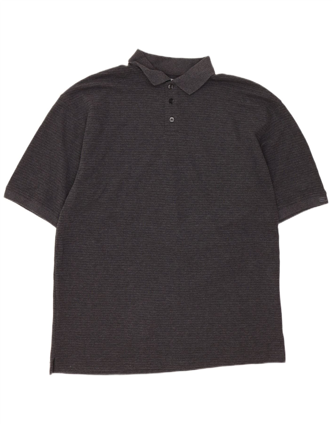 DOCKERS Polo de Golf Homme Large Gris Rayé Coton