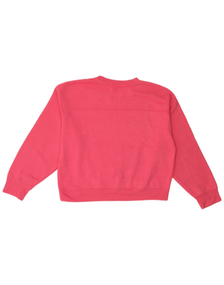 Zara Femme Sweatshirt Jumper UK 14 Polyester Rose Moyen