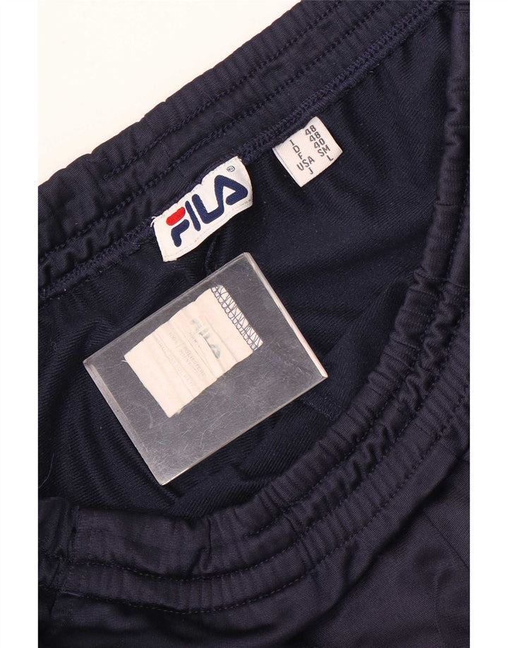 Fila Pantalon de Survêtement Graphique Homme Bleu Marine Moyen Colourblock