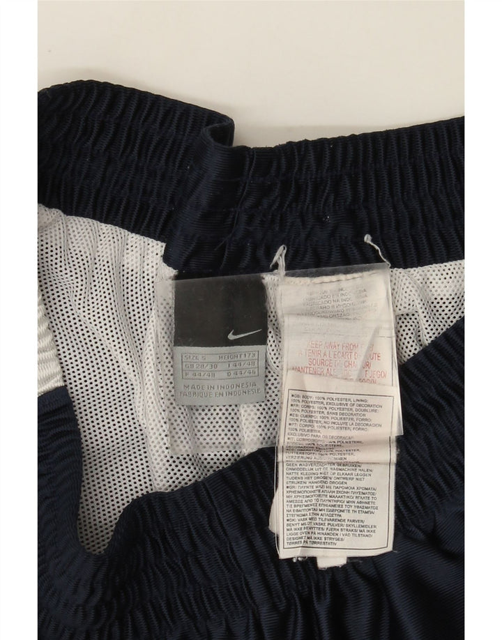 Nike Short de sport pour homme Petit polyester color block bleu marine