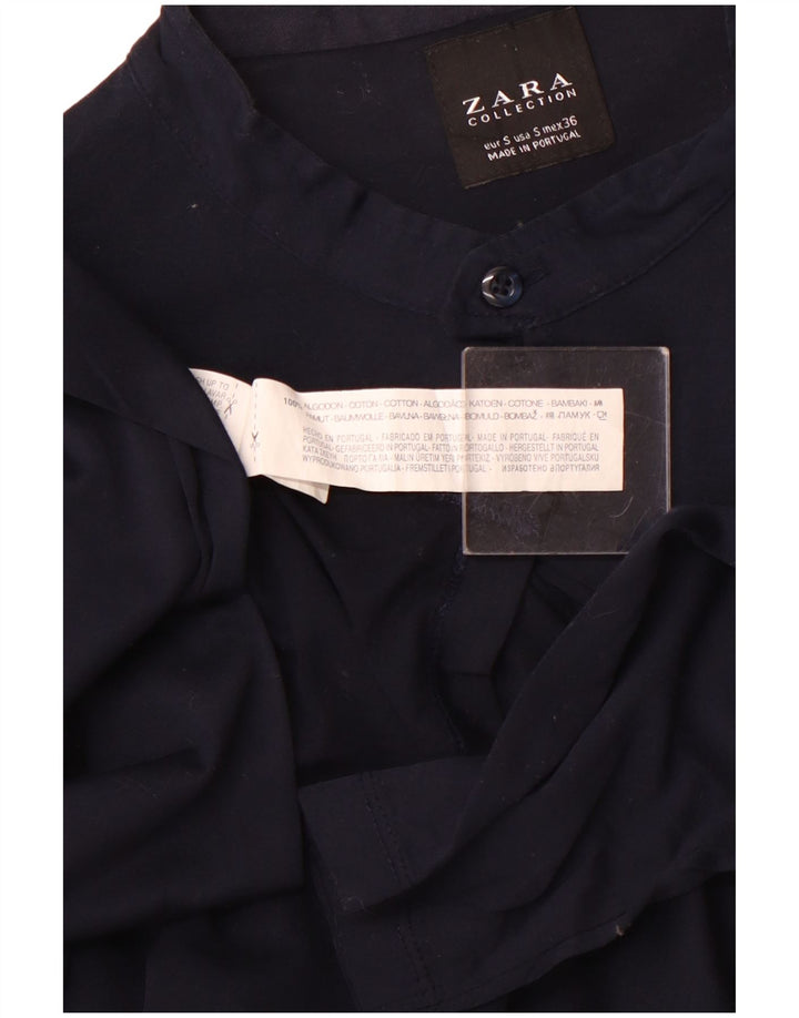 ZARA Chemise pull homme Small Bleu Marine Coton