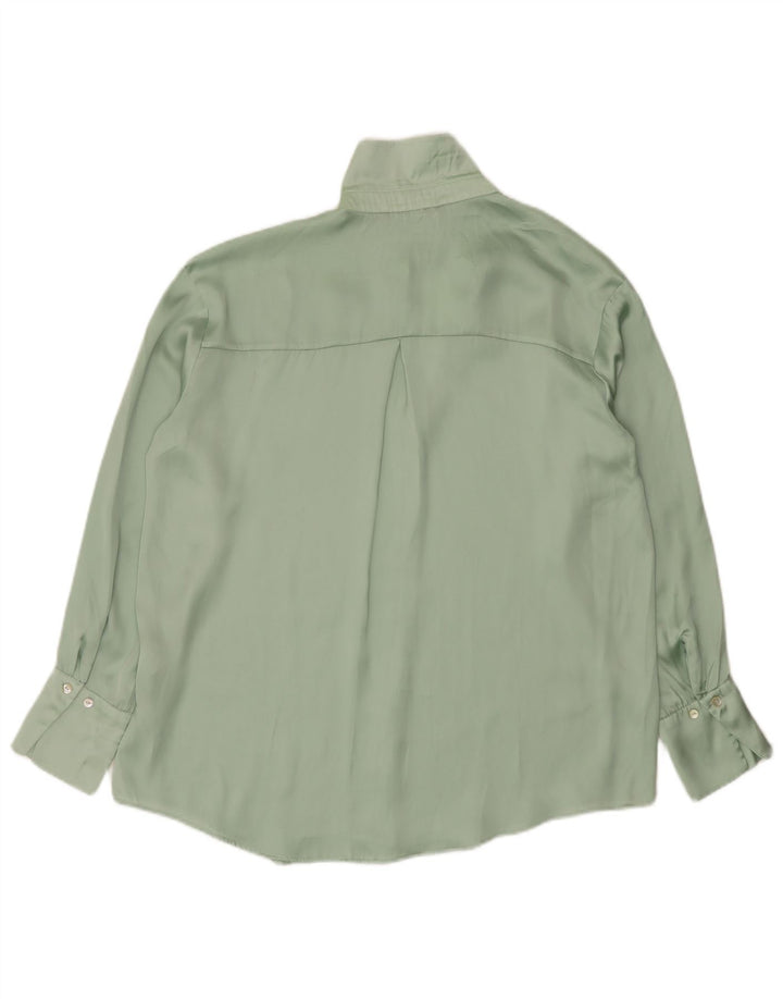 Chemisier surdimensionné pour femme Zara UK 44 en polyester vert moyen