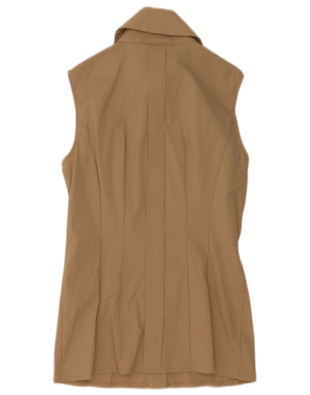 Elisabetta Franchi Chemisier à volants sur le devant pour femme IT 42 Beige moyen