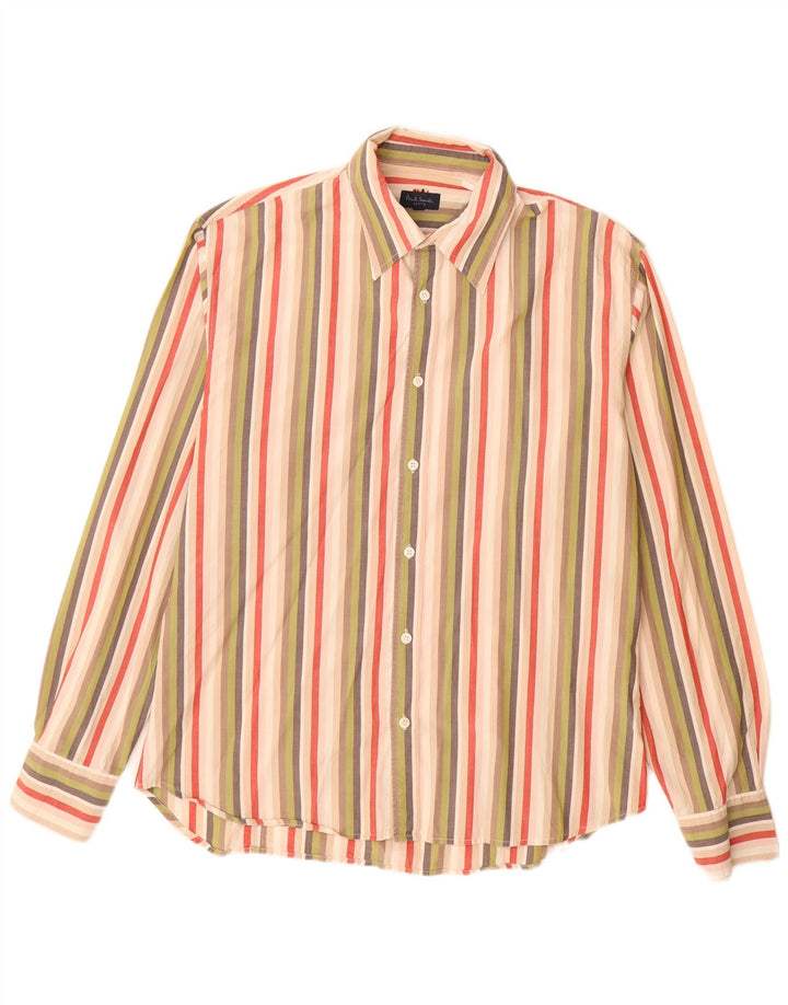 Paul Smith Chemise Large En Coton Rayé Multicolore