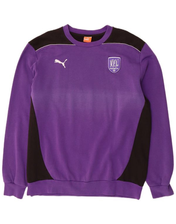 PUMA Osnabruck Sweatshirt Jumper 2XL Violet Colorblock Coton