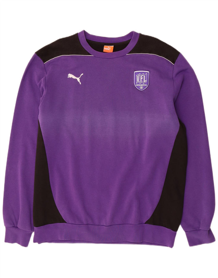 PUMA Osnabruck Sweatshirt Jumper 2XL Violet Colorblock Coton