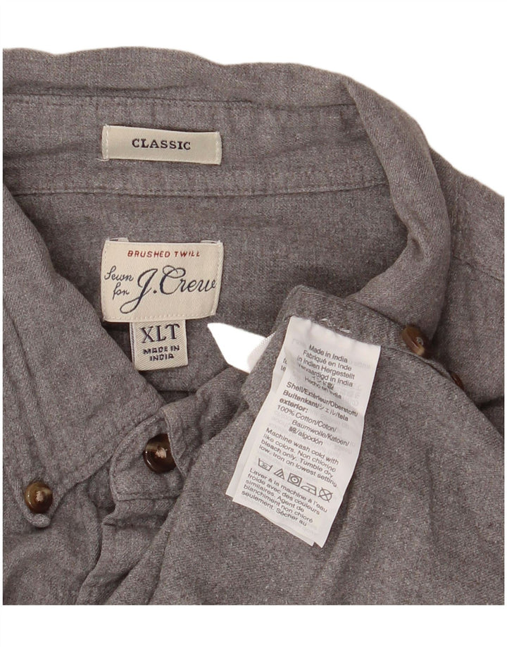 J. Crew Chemise Coupe Classique Homme XL Gris Coton
