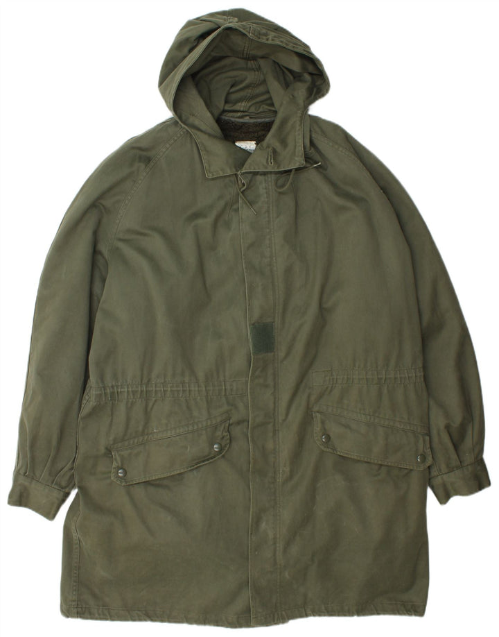 Veste Parka à capuche homme vintage UK 40 Grand Vert