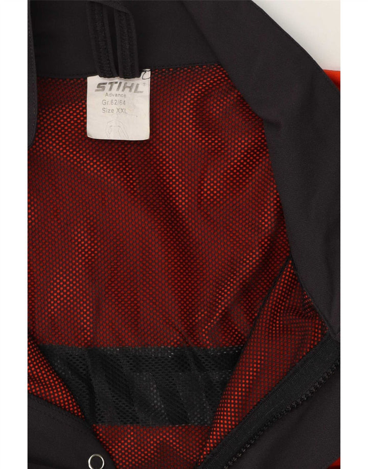 Stihl Veste utilitaire graphique pour homme UK 44 2XL Orange Colourblock Polyamide