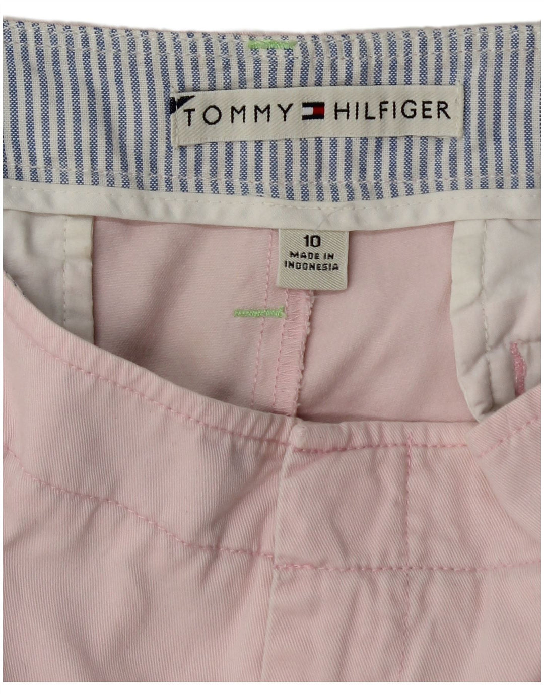 TOMMY HILFIGER Short Chino Femme US 10 Large W32 Coton Rose