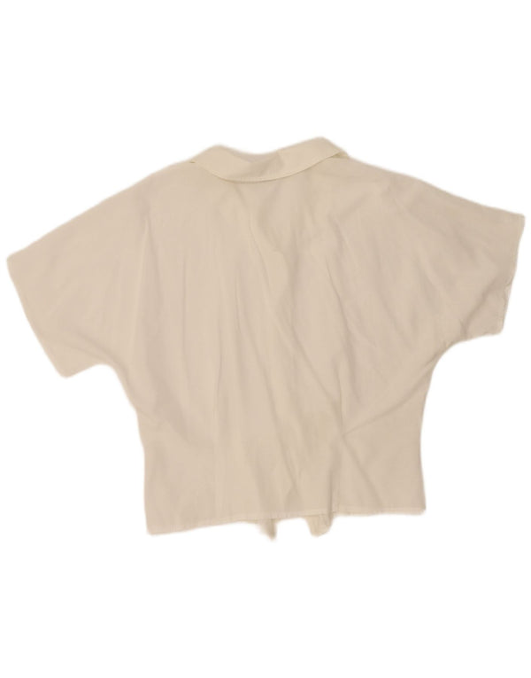 New Fast Chemisier à manches courtes pour femme UK 16 Grand Blanc