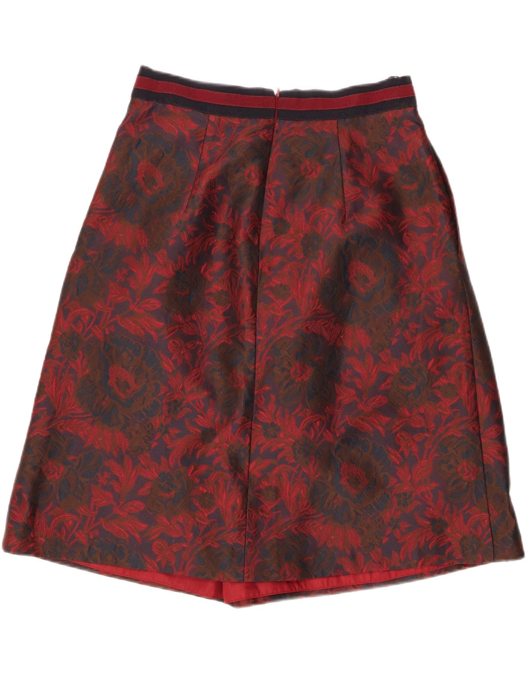 LUISA SPAGNOLI Jupe trapèze pour femme IT 44 Medium W28 Rouge Floral Polyester