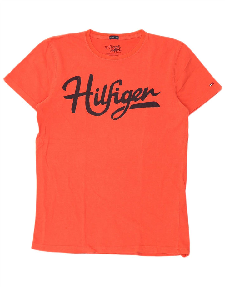 Tommy Hilfiger T-Shirt Graphique Homme Orange Moyen