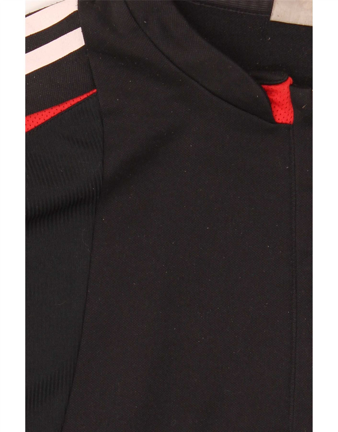 Adidas Haut de survêtement à col zippé pour homme Large Noir Colourblock