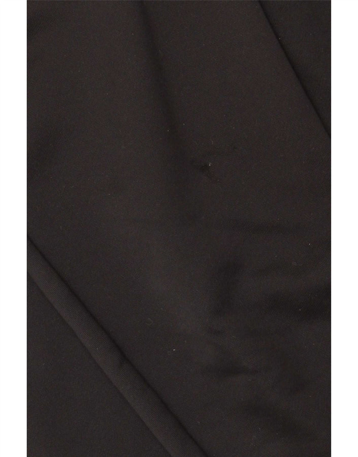 Adidas Hommes Climalite Zip Neck Sweatshirt Jumper Grand Noir Polyester