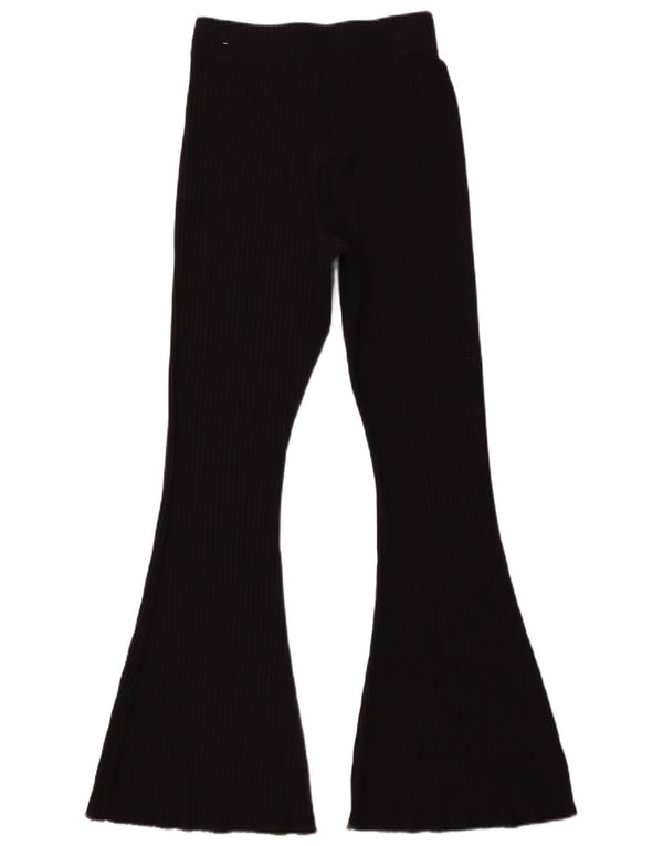 NIKE Pantalon de survêtement évasé pour femme UK 8 Small Noir Coton