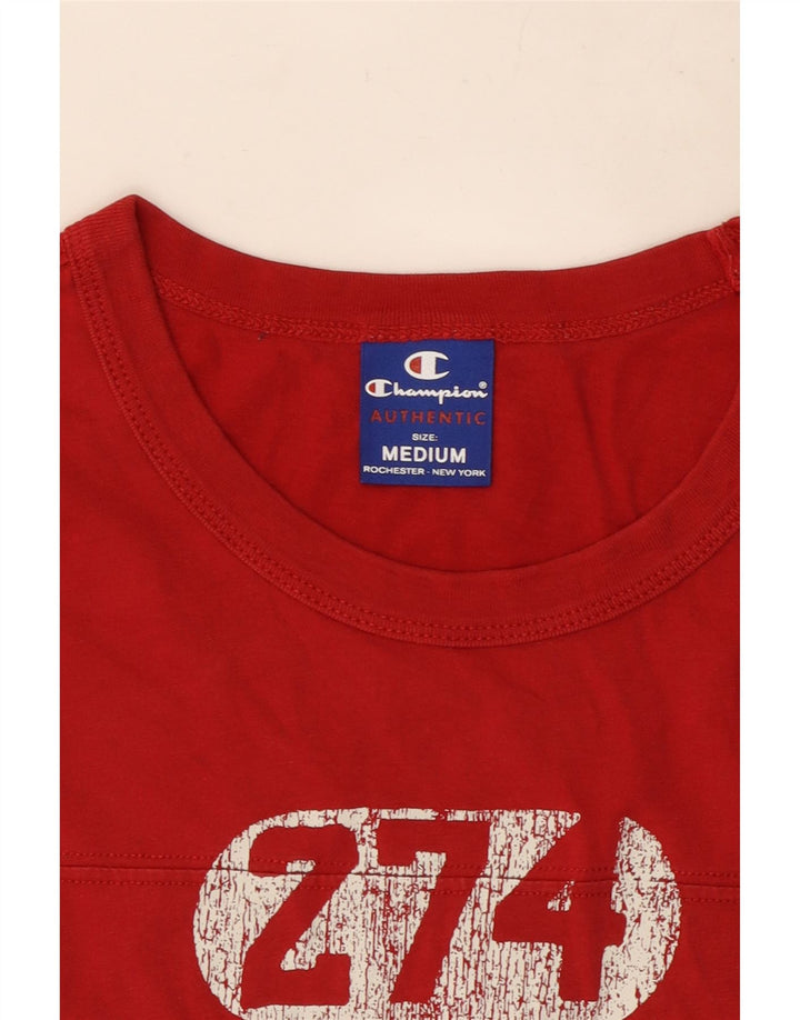 Champion T-Shirt Graphique Homme Rouge Moyen