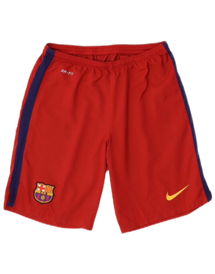 Nike Short de sport FCB pour homme Taille S en polyester color block rouge