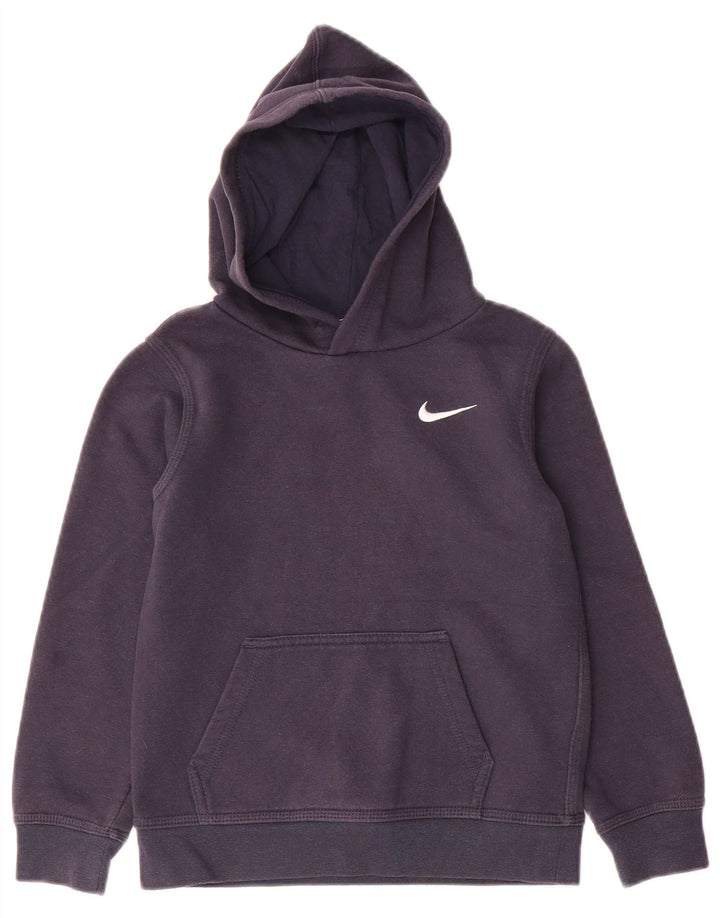 NIKE Pull à capuche garçon 6-7 ans Large Bleu Marine Coton