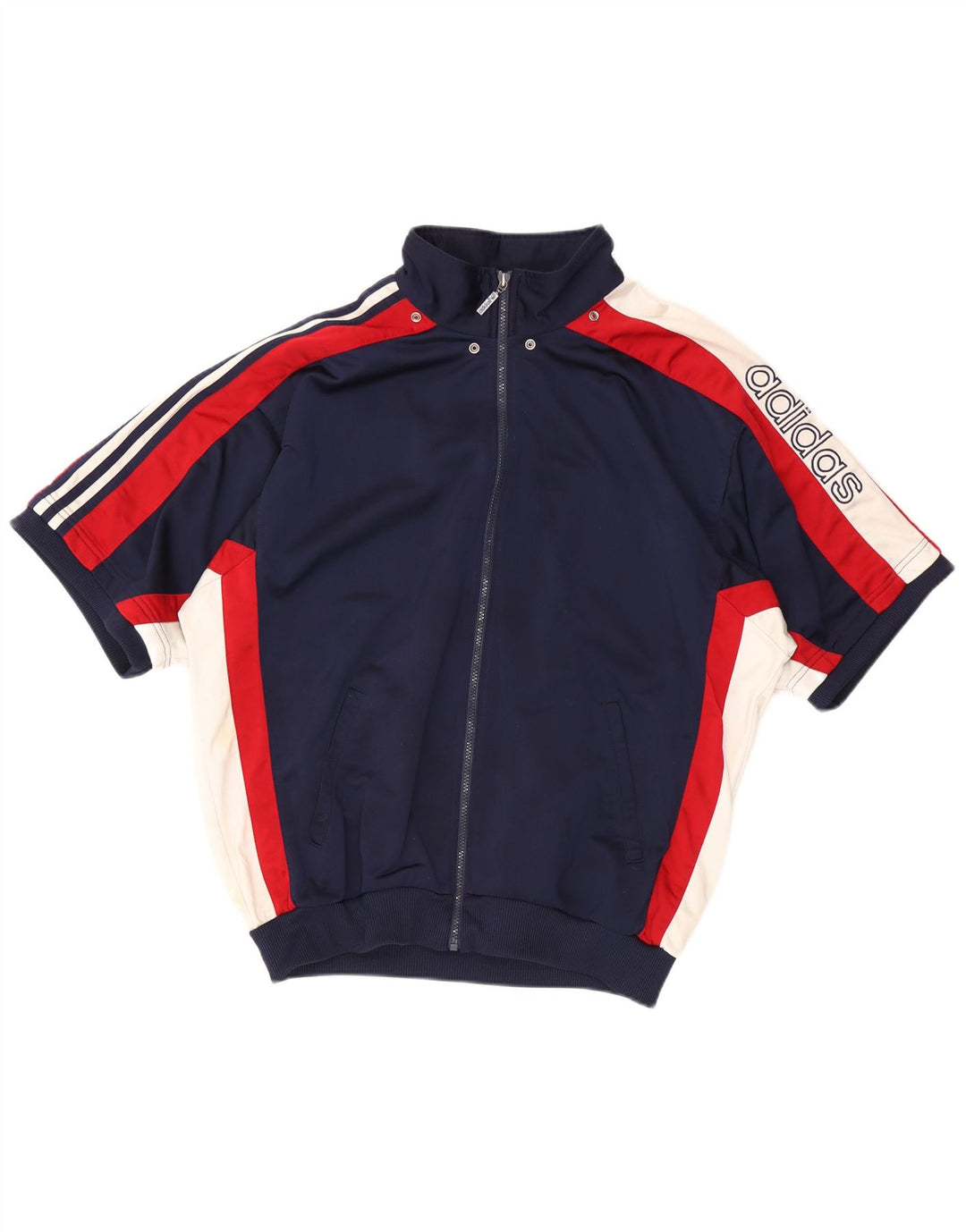 ADIDAS Veste de survêtement graphique pour homme UK 44/46 Large Bleu marine