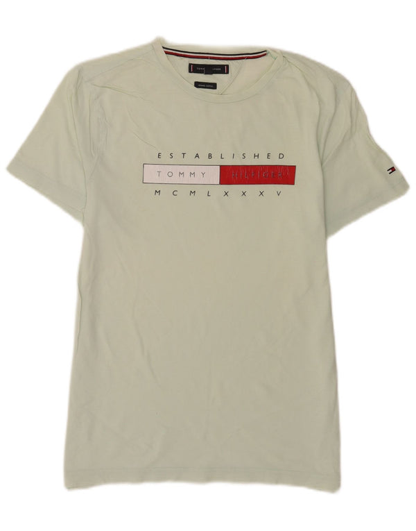 Tommy Hilfiger T-Shirt Graphique Homme Vert Moyen Coton